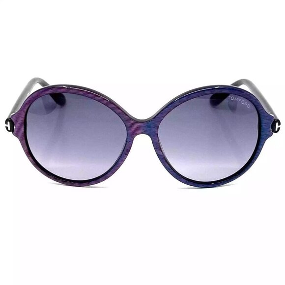 NWT Tom Ford FT0343 Purple Round 83mm Sunglasses main image 5
